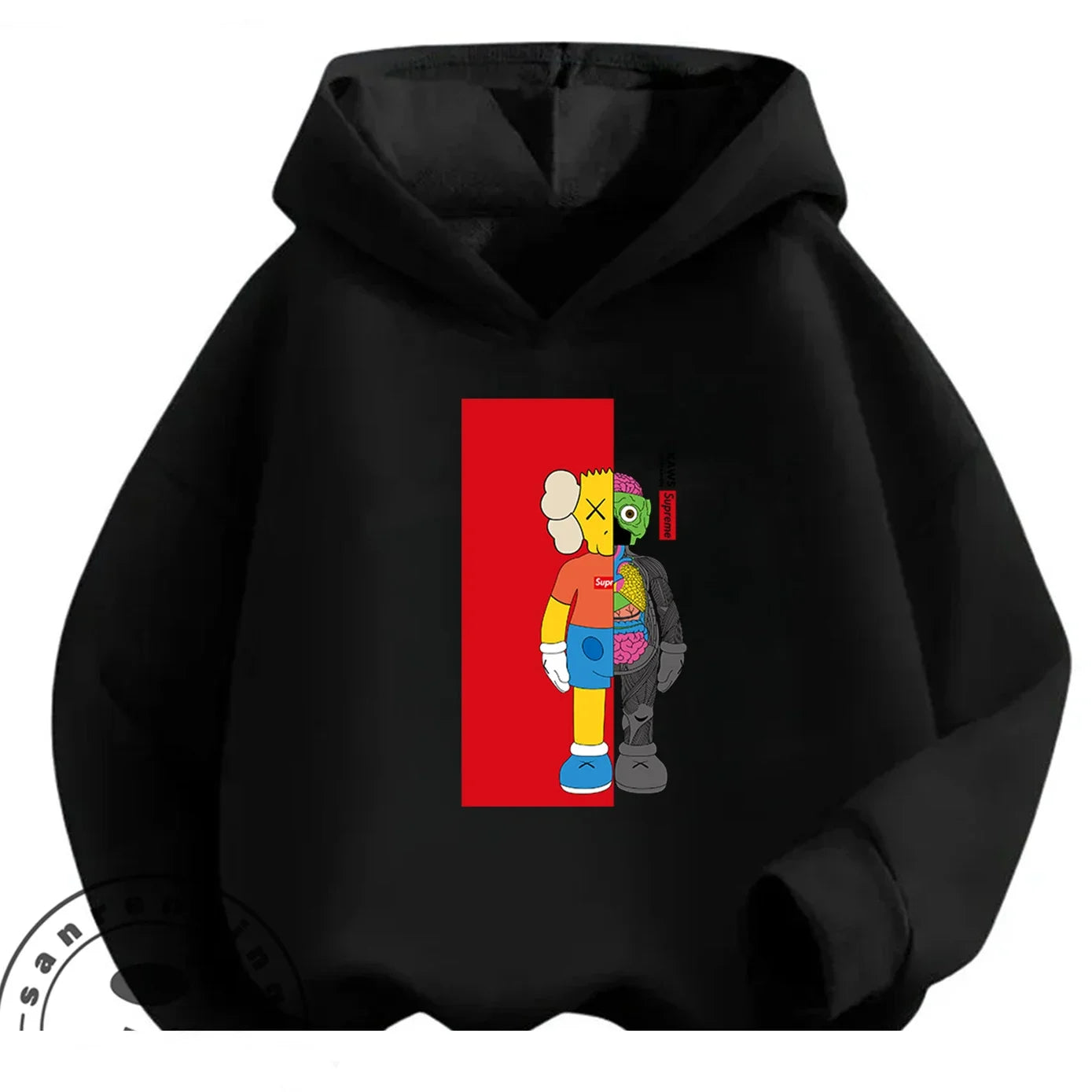 Casual Fashion Sesame Street Hoodie 3-14Y Kids Autumn Winter Cute Kawaii Cartoon Street Hot Outdoor Casual Lovely Cozy