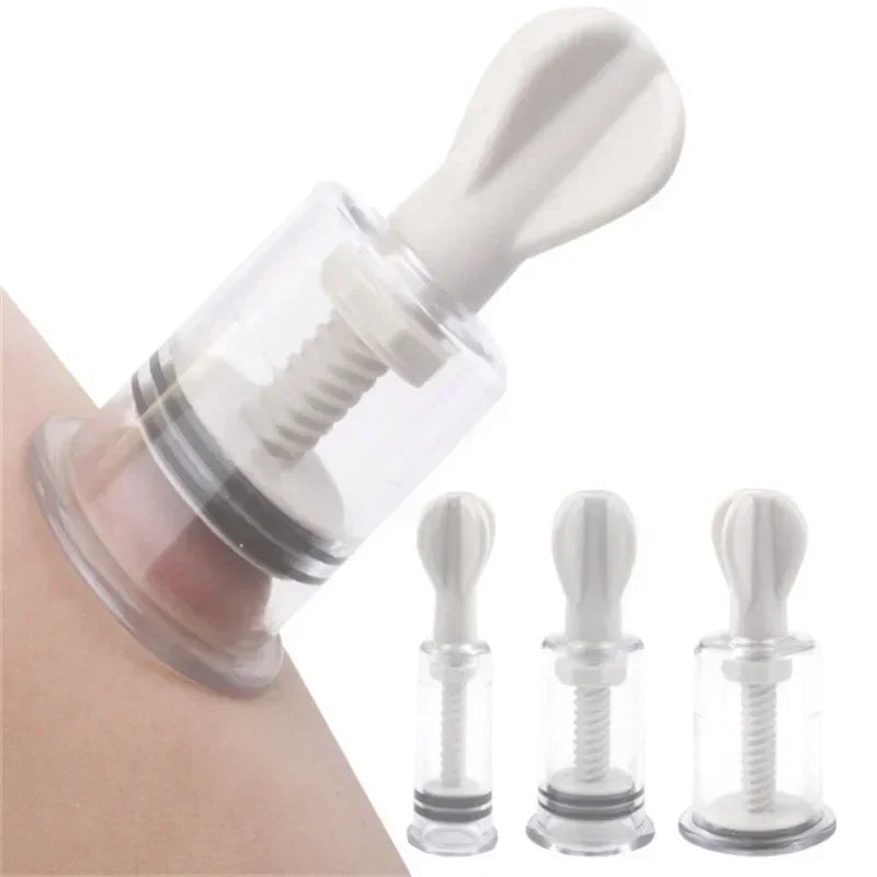 Vacuum Suction Cupping Cup, Nipple Enhancer Massage Vacuum Cans Plastic Enlarger Suction Enlarger Body Breast Massager Cups